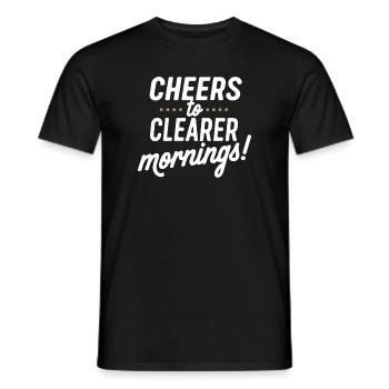 Sober Living Recovery Lifestyle Alcohol-free - Men's T-Shirt - black - Front - AI Model Male 178 light (178cm)