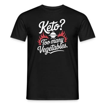 Diet on carnivore diet on the - Men's T-Shirt - black - Front - AI Model Male 178 light (178cm)