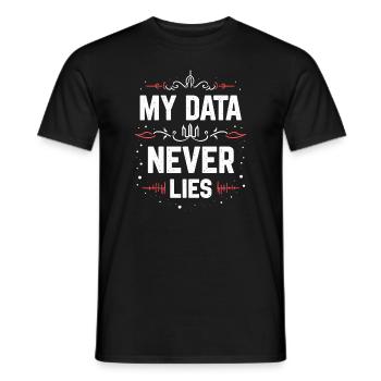 Data Analyst Big Data Specialist Business - Men's T-Shirt - black - Front - AI Model Male 178 light (178cm)