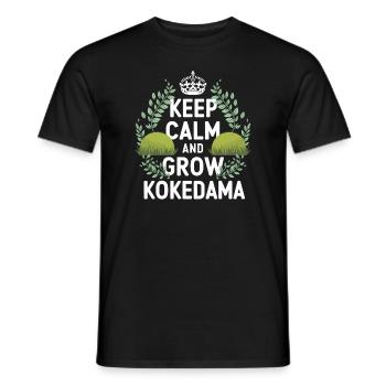 Kokedama Moss Ball Plantes Jardinage Japonais - T-shirt homme - noir - Devant - AI Model Male 178 light (178cm)