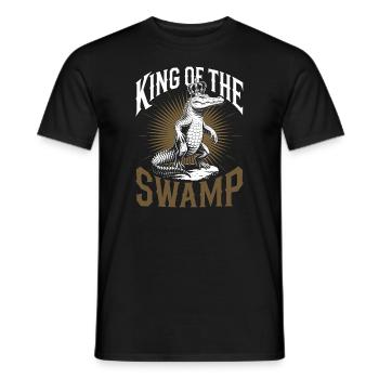 Alligator Crocodile Reptile Enthusiast Swamp - Men's T-Shirt - black - Front - AI Model Male 178 light (178cm)