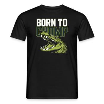 Alligator Crocodile Reptile Enthusiast Swamp - Men's T-Shirt - black - Front - AI Model Male 178 light (178cm)