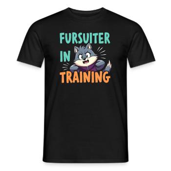 Pursuiting Purry Fandom Costume Performance - Men's T-Shirt - black - Front - AI Model Male 178 light (178cm)