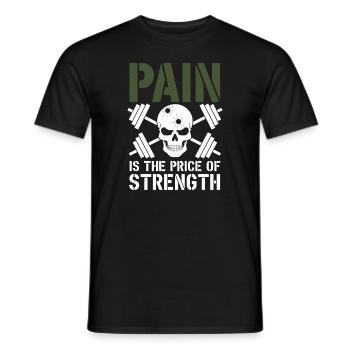 Forme physique fonctionnelle Force tactique Militaire - T-shirt homme - noir - Devant - AI Model Male 178 light (178cm)