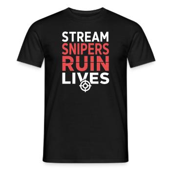 Gaming Streamer Live Streaming Gamer Content - Men's T-Shirt - black - Front - AI Model Male 178 light (178cm)