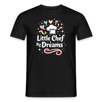 Candidat Junior en Boulangerie Jeune Chef Boulangerie - T-shirt homme - noir - Devant - AI Model Male 178 light (178cm)