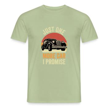 Just One More Car Part I Promise Car Enthusiast - Men's T-Shirt - sage - Front - AI Model Male 178 light (178cm)