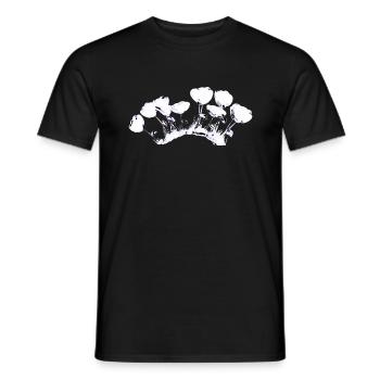 blumen glanz grass symbol pflanze - Männer T-Shirt - Schwarz - Vorne - AI Model Male 178 light (178cm)