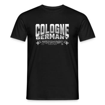 Cologne, Allemagne, Cologne, Cologne, Allemagne, - T-shirt homme - noir - Devant - AI Model Male 178 light (178cm)