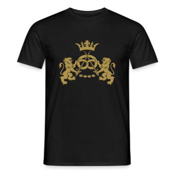 Bäcker Zunftzeichen Zunft Krone Geschenkidee - Männer T-Shirt - Schwarz - Vorne - AI Model Male 178 light (178cm)