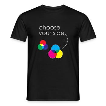 systèmes de couleur - T-shirt homme - noir - Devant - AI Model Male 178 light (178cm)