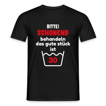 30 Geburtstag Lustige & Witzige Geschenk Idee - Männer T-Shirt - Schwarz - Vorne - AI Model Male 178 light (178cm)
