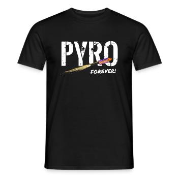 Pyro Forever Rakete - Männer T-Shirt - Schwarz - Vorne - AI Model Male 178 light (178cm)