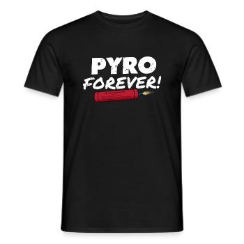 Pyro pour toujours - T-shirt homme - noir - Devant - AI Model Male 178 light (178cm)