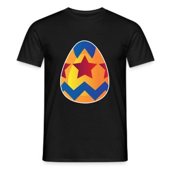 Easter egg - Men's T-Shirt - black - Front - AI Model Male 178 light (178cm)