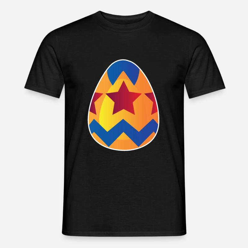 Osterei - Männer T-Shirt - Schwarz