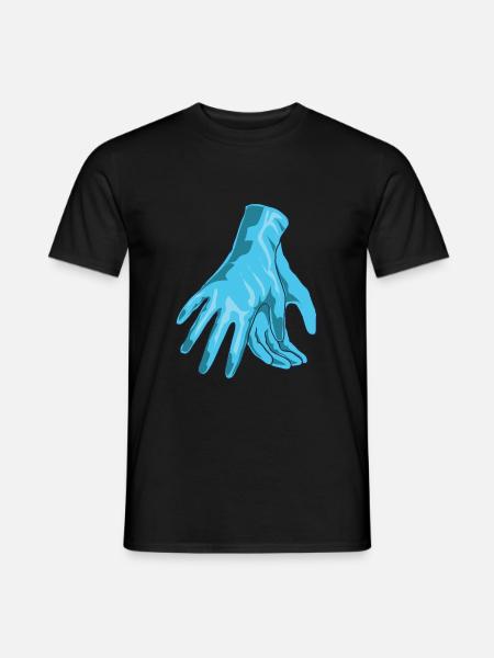 Handschuhe OP Arzt - Männer T-Shirt - Schwarz