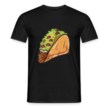 Taco - Männer T-Shirt - Schwarz - Vorne - AI Model Male 178 light (178cm)