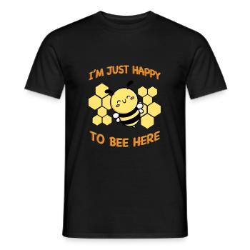 Biene Bienchen Imker - Männer T-Shirt - Schwarz - Vorne - AI Model Male 178 light (178cm)