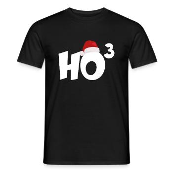 FROHE WEIHNACHTEN HO HO HO - Männer T-Shirt - Schwarz - Vorne - AI Model Male 178 light (178cm)