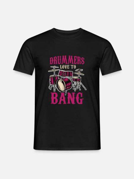 Batterie de batteur - T-shirt homme - noir