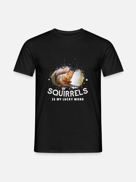 Squirrel - Men's T-Shirt - black