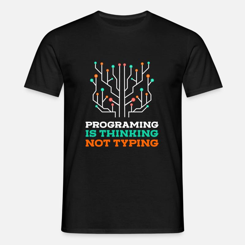 Programmierer Coder Nerd - Männer T-Shirt - Schwarz