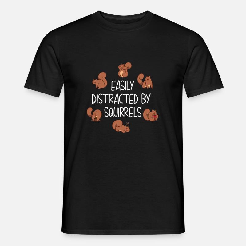 Eichhörnchen Streifenhörnchen - Männer T-Shirt - Schwarz