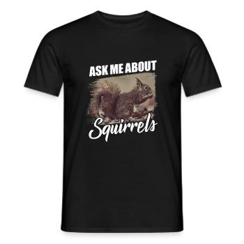 Écureuil - T-shirt homme - noir - Devant - AI Model Male 178 light (178cm)