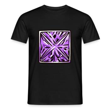 Diamond Gemstone - Men's T-Shirt - black - Front - AI Model Male 178 light (178cm)