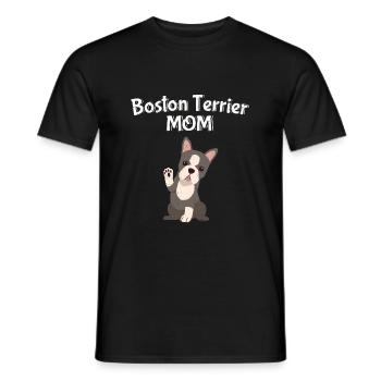 Boston Terrier Mom - Männer T-Shirt - Schwarz - Vorne - AI Model Male 178 light (178cm)