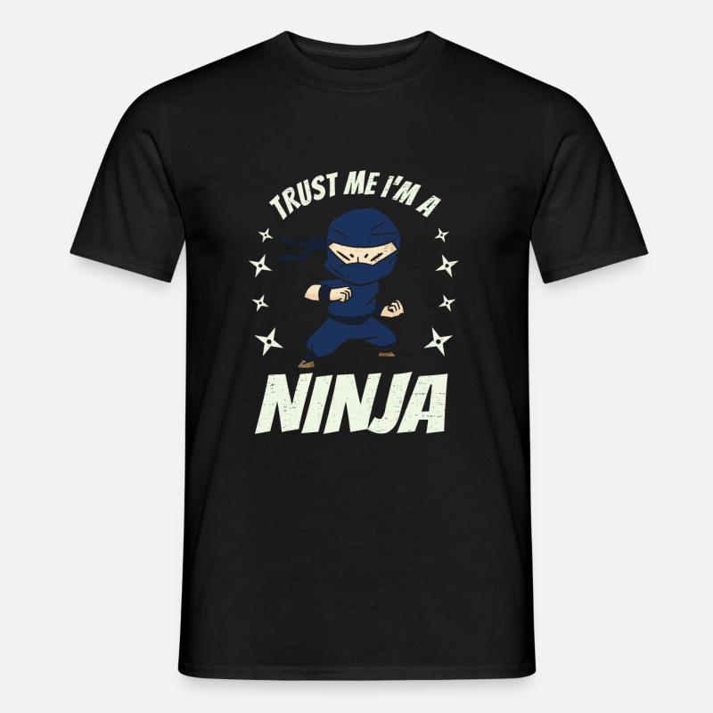 Ich bin ein Ninja - Männer T-Shirt - Schwarz