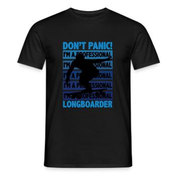 Longboard - T-shirt homme - noir - Devant - AI Model Male 178 light (178cm)