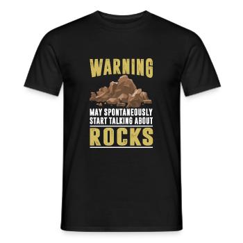 Geologist - Men's T-Shirt - black - Front - AI Model Male 178 light (178cm)