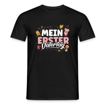 Mein erster Vatertag - Männer T-Shirt - Schwarz - Vorne - AI Model Male 178 light (178cm)
