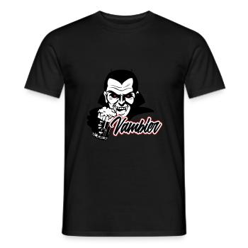 Halloween Vampir Bier Vambier Funny Horror - Männer T-Shirt - Schwarz - Vorne - AI Model Male 178 light (178cm)