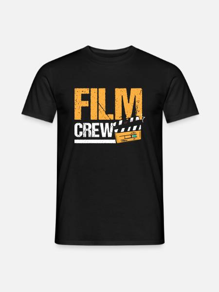 Film Crew Regisseur Filemacher Kameramann - Männer T-Shirt - Schwarz