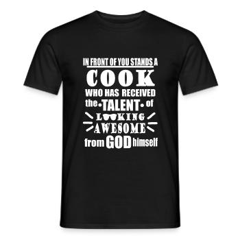 Koch Küche Chefkoch Küchenchef lustiger Spruch - Männer T-Shirt - Schwarz - Vorne - AI Model Male 178 light (178cm)