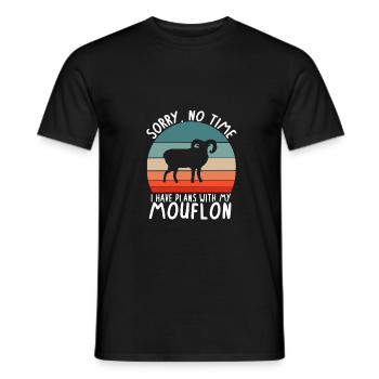 Frauen Widder Tier Wildnis Mufflon Kids Spruch - Männer T-Shirt - Schwarz - Vorne - AI Model Male 178 light (178cm)