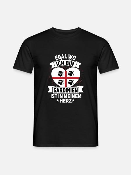 Sardinien Sardegna Urlaub Italien Korsika - Männer T-Shirt - Schwarz