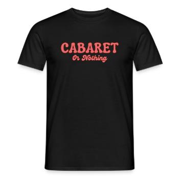 Retro Amateur de Cabaret Cabaret ou Rien - T-shirt homme - noir - Devant - AI Model Male 178 light (178cm)