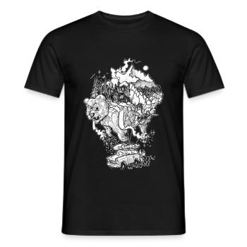 Dreams beyond The Wall - B&W - T-shirt homme - noir - Devant - AI Model Male 178 light (178cm)