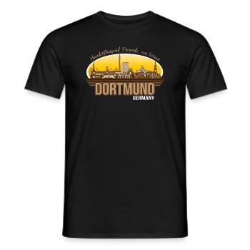 Dortmund - Männer T-Shirt - Schwarz - Vorne - AI Model Male 178 light (178cm)