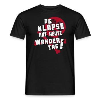 Drôle de proverbe "Le jour de la randonnée a la gifle aujourd'hui!" - T-shirt homme - noir - Devant - AI Model Male 178 light (178cm)