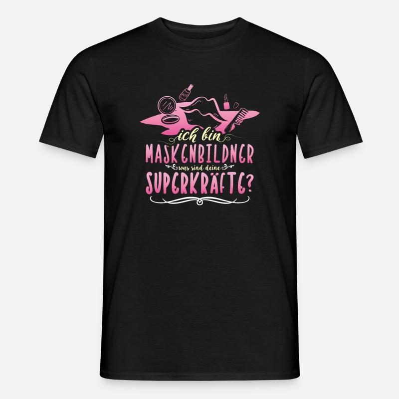 Ich bin Maskenbildner - Männer T-Shirt - Schwarz