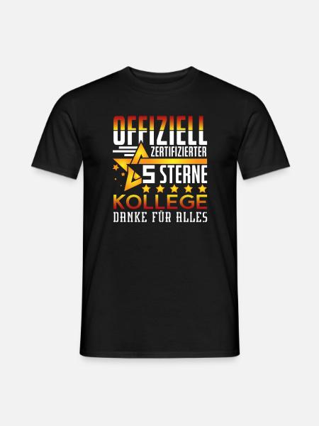 5 Sterne Kollege - Männer T-Shirt - Schwarz
