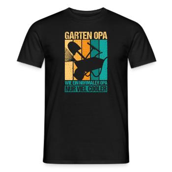 Garten Opa wie ein Normler Opa - Männer T-Shirt - Schwarz - Vorne - AI Model Male 178 light (178cm)