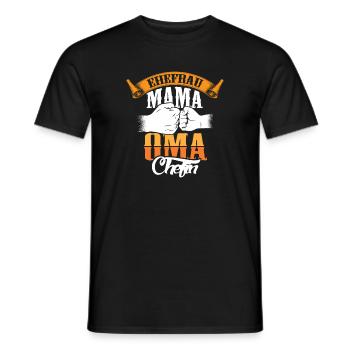 Ehefrau Mama Oma Chefin - Männer T-Shirt - Schwarz - Vorne - AI Model Male 178 light (178cm)