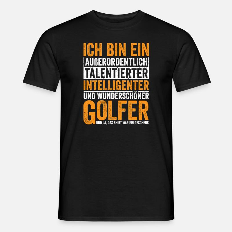 Talentierter Intelligenter Golfer - Männer T-Shirt - Schwarz