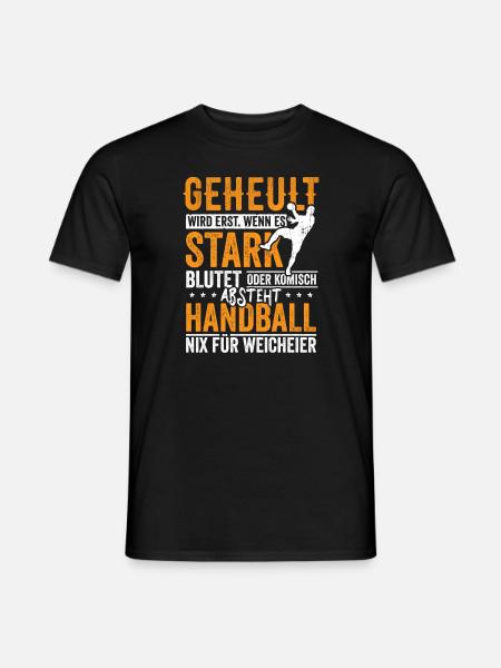 Handball nix für Weicheier - Männer T-Shirt - Schwarz